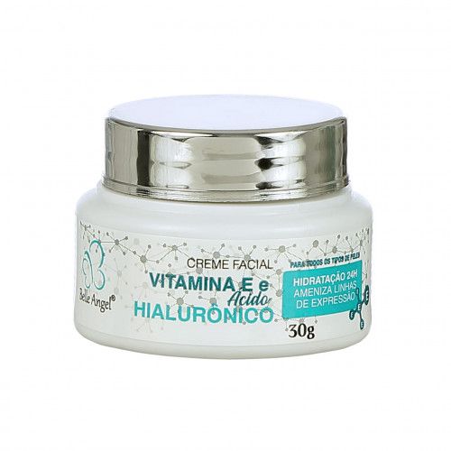 Creme Facial Ácido Hialurônico e Vitamina E Belle Angel I015