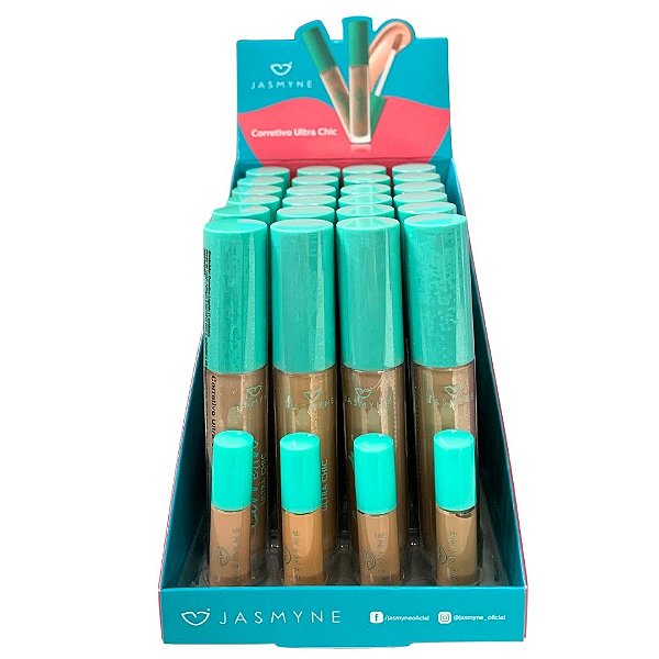 Corretivo Líquido Ultra Chic Jasmyne JS01030 – Box c/ 24 unid