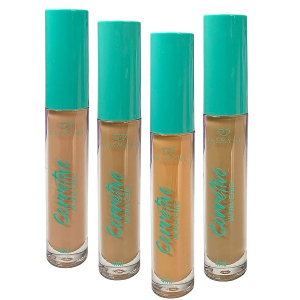 Corretivo Líquido Ultra Chic Jasmyne JS01030 – Kit c/ 04 unid