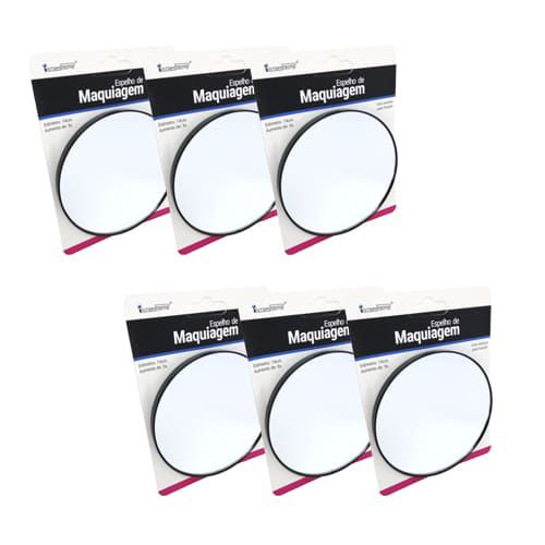 Espelho de Aumento com Ventosa Interponte HJ64519 – Kit c/ 06 unid