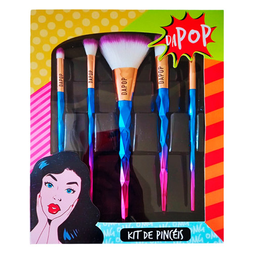 Kit de Pincéis Linha Prisma Dapop HB97089