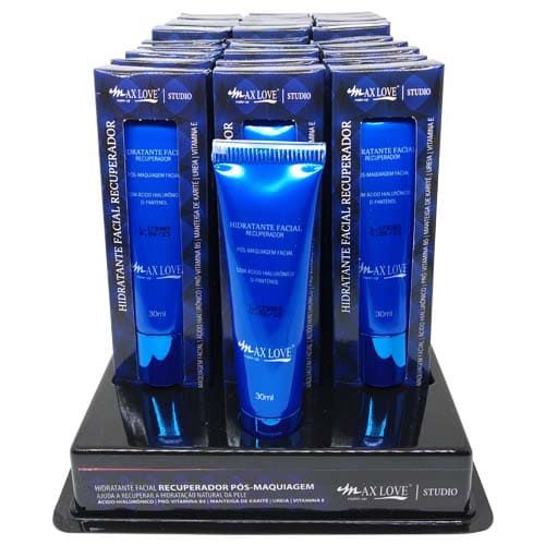 Hidratante Facial Recuperador Pós-Maquiagem Max Love – Box c/ 30 unid