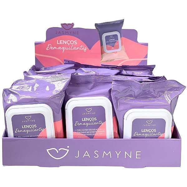 Lenço Demaquilante Jasmyne JS0901 - Box c/ 12 unid