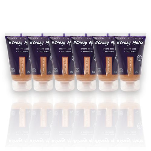 Base Líquida Crazy Matte Forever You FY010 – Kit c/ 06 unid
