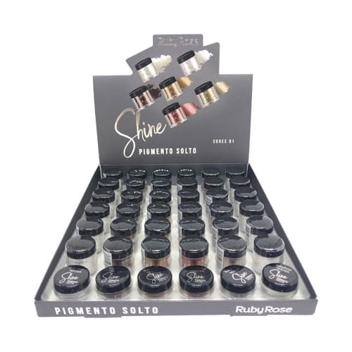 Pigmento Solto Shine Ruby Rose HB-8409 – Box c/ 36 unid