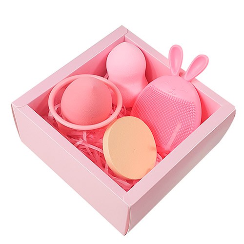 Kit Esponjas + Limpador Facial + Suporte Mandala FP-011