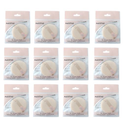 Esponja Facial para Pó Meiustar SLP-8 – Pacote com 12 unid