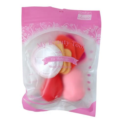 Kit com 09 Esponjas Confort Classic For Make-up