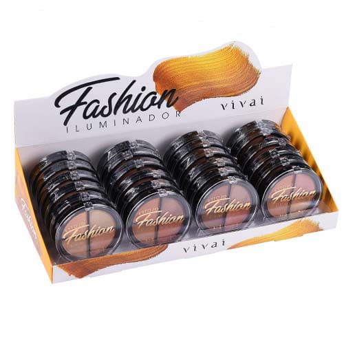 Iluminador Fashion 04 Cores Vivai 4036 – Box c/ 24 unid