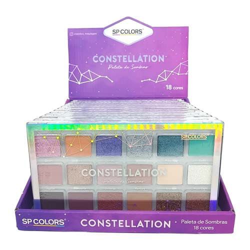Paleta de Sombras Constellation 18 cores SP Colors SP240 – Box c/ 12 unid