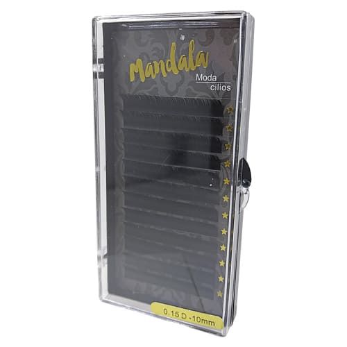 Cílios Fio a Fio 10mm Curvatura D 0.15 Mandala DF-2057