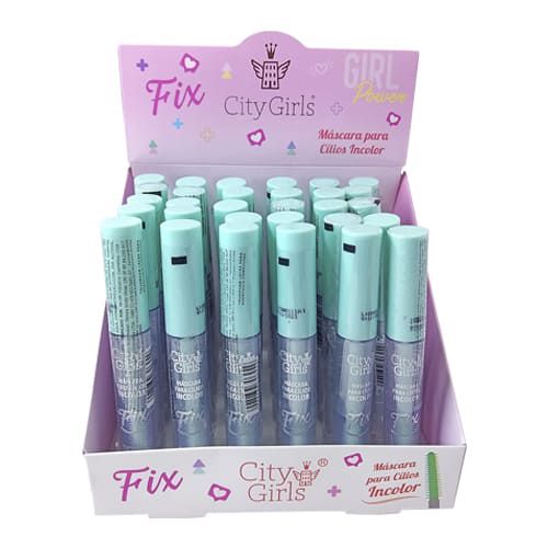 Máscara para Cílios Incolor Fix Define City Girls CGN011 – Box c/ 30 unid