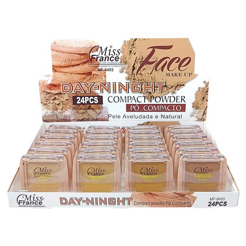 Pó Compacto Powder Miss France MF-8455 – Box c/ 24 unid