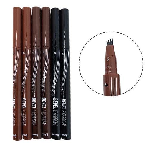 Caneta Delineadora para Sobrancelha Fio a Fio Bevel Eyebrow Luisance L9035 – Kit c/ 06 unid