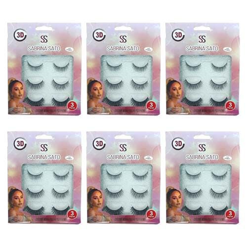 Kit de Cílios Postiços Magnéticos 3D-F001 Sabrina Sato SS-1236 – Kit c/ 06 unid