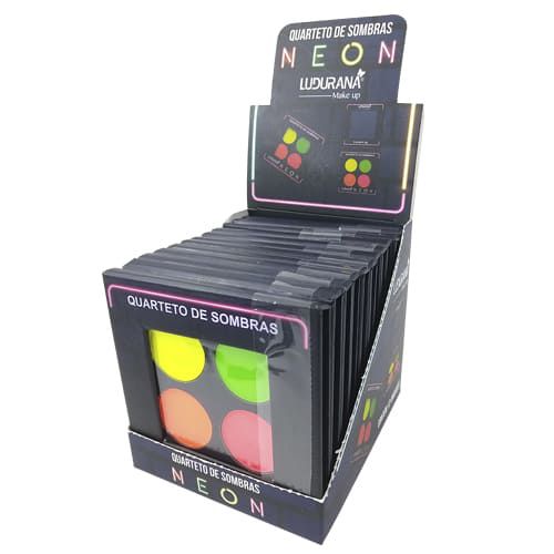 Quarteto de Sombras Neon Ludurana B00030​ – Box c/ 12 unid