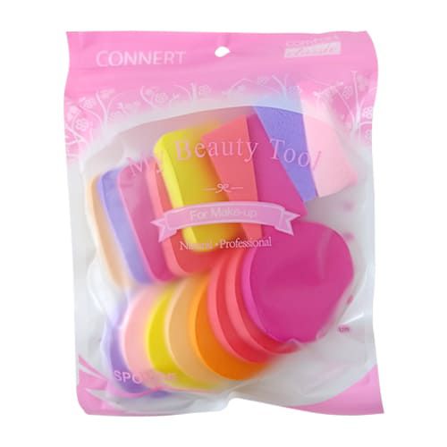 Kit com 17 Esponjas Comfort Classic For Make-up