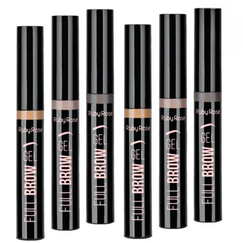 Gel Volumizador de Sobrancelhas Full Brow Ruby Rose HB-8421 – Kit c/ 06 unid