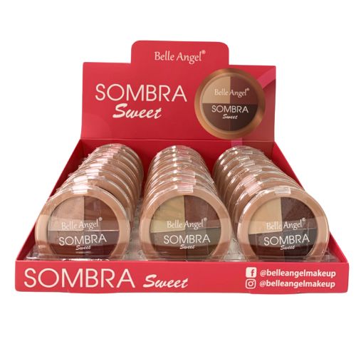 Paleta de Sombras Sweet 4 Cores Belle Angel B091 – Box c/ 24 unid