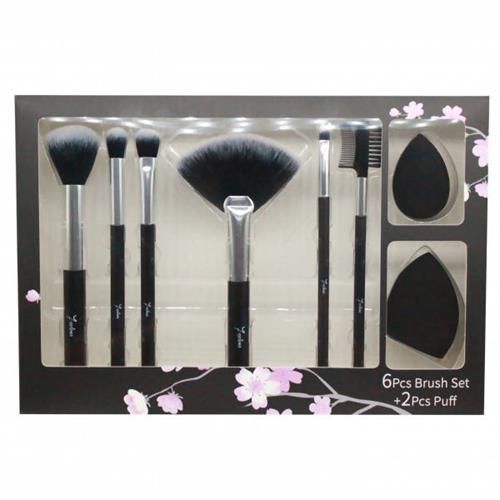 Kit de Pincéis e Esponja para Maquiagem Seven Colors SV-03