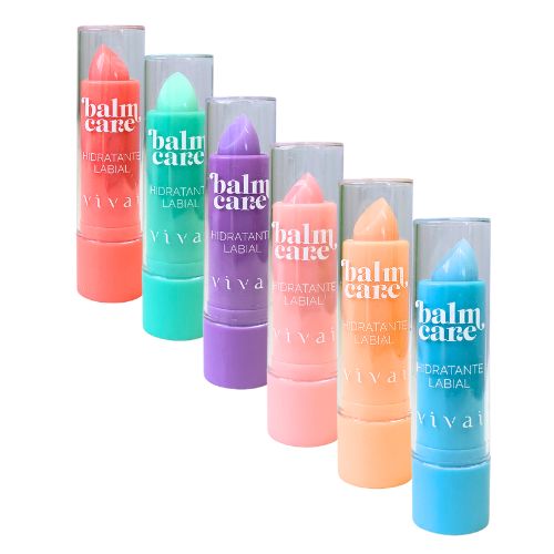 Lip Balm Hidratante Labial Balm Care Tint Vivai 3040.1.1 – Kit c/ 06 unid