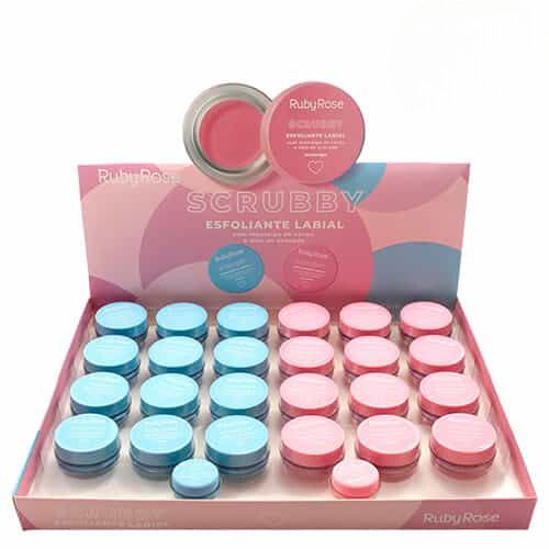 Esfoliante Labial Scrubby Ruby Rose HB-8525 – Box c/ 24 unid