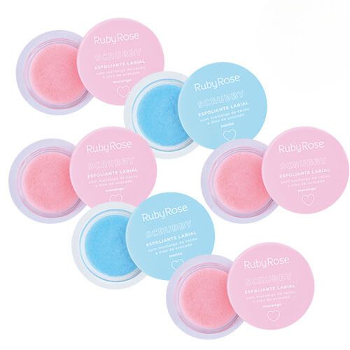 Esfoliante Labial Scrubby Ruby Rose HB-8525 – Kit c/ 06 unid
