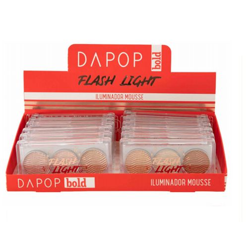 Iluminador Mousse Flash Light Dapop HB98183 - Box c/ 12 unid