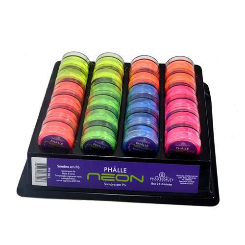 Sombra em Pó Neon Phállebeauty PH062 - Box c/ 24 unid