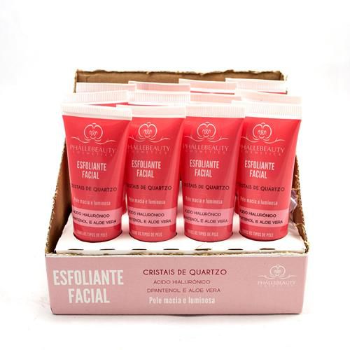 Esfoliante Facial Cristais de Quartzo Phállebeauty PH0137 – Box c/ 12 unid