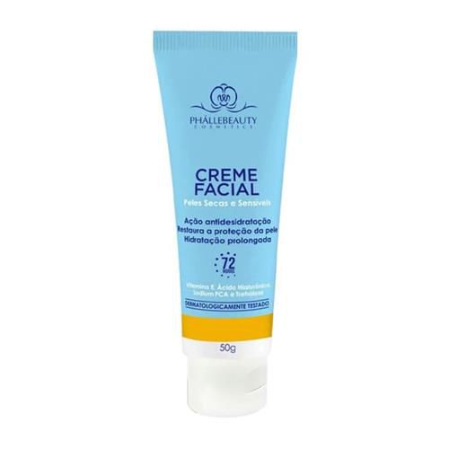 Creme Facial Peles Secas e Sensíveis Phállebeauty PH0033