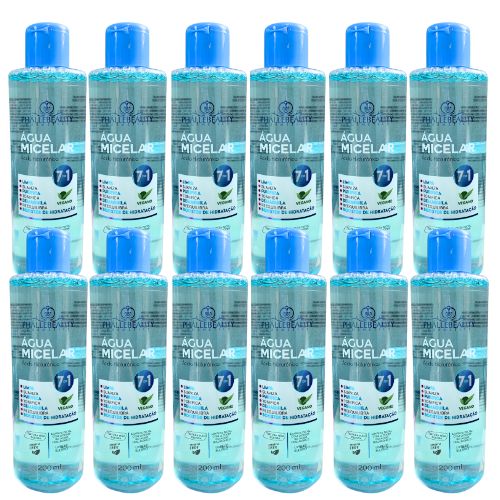 Água Micelar Ácido Hialurônico 7 em 1 200ml Phállebeauty PH0504 – Box c/ 12 unid