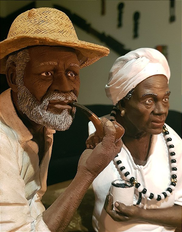 Casal de Pretos Velhos - busto