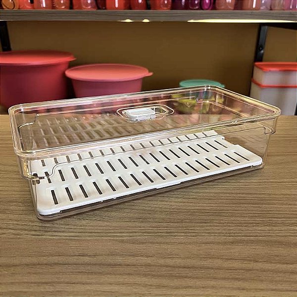 Organizador Clear Fresh - 2,8 Litros - Natural