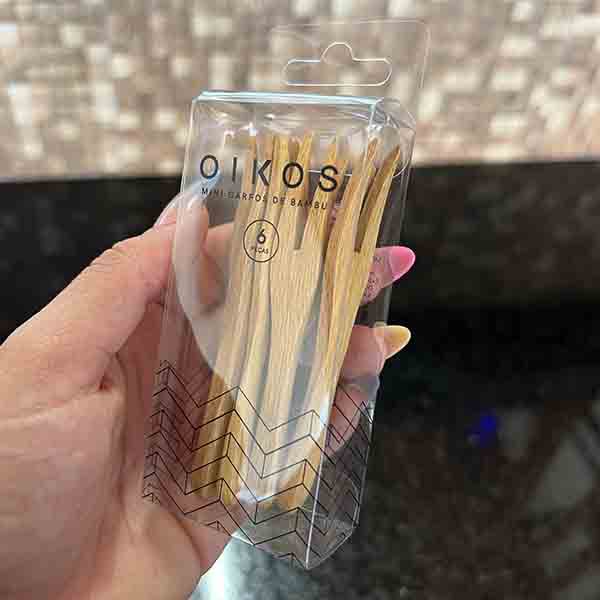 Kit 6 Mini Garfos - Bambu