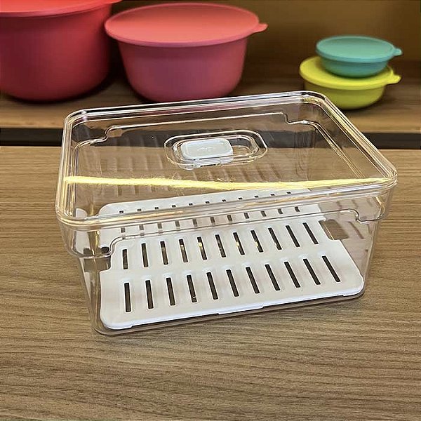 Organizador Clear Fresh - 2,2 Litros - Natural