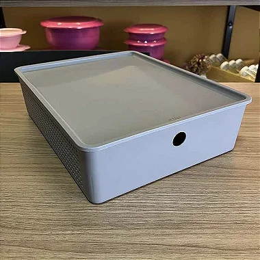 Cesto com tampa Flow - 8,2 Litros