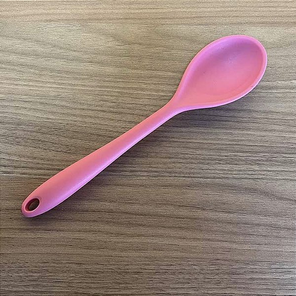 Colher de Silicone Duplo - Rosa
