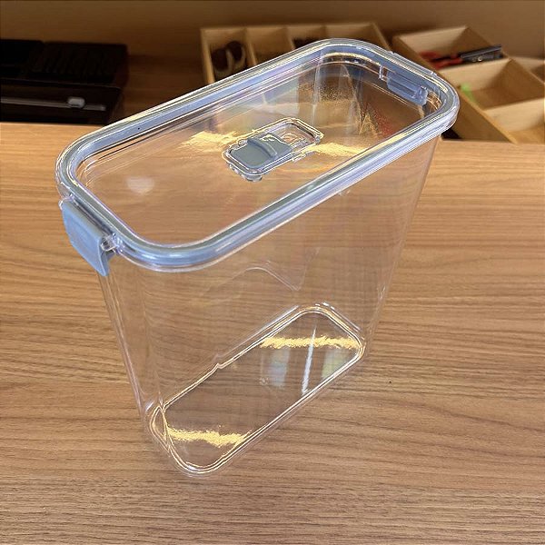 Pote Slim Multiuso - 3390ml - Cinza