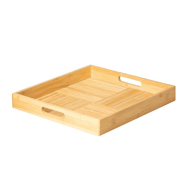 Bandeja em Bambu Quadrada - 37cm