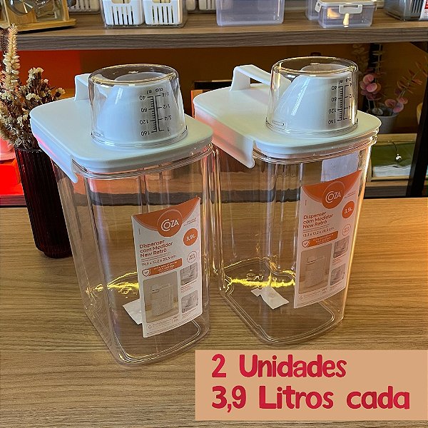 Kit 2 Dispenser New Retrô - 3,9 litros cada