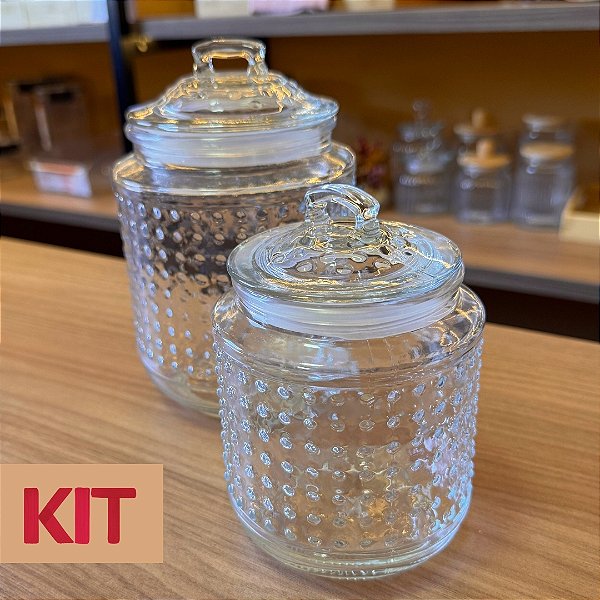 Kit 2 potes Poá - 650ml e 1,2 Litros