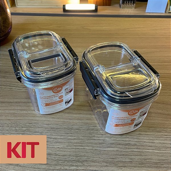 Kit 2 Pota Mantimentos Easy - 750ml cada