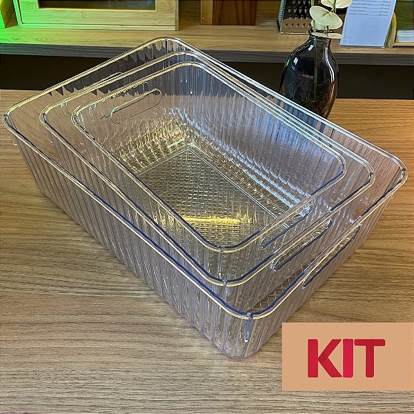 Kit 3 Cestas New Retrô