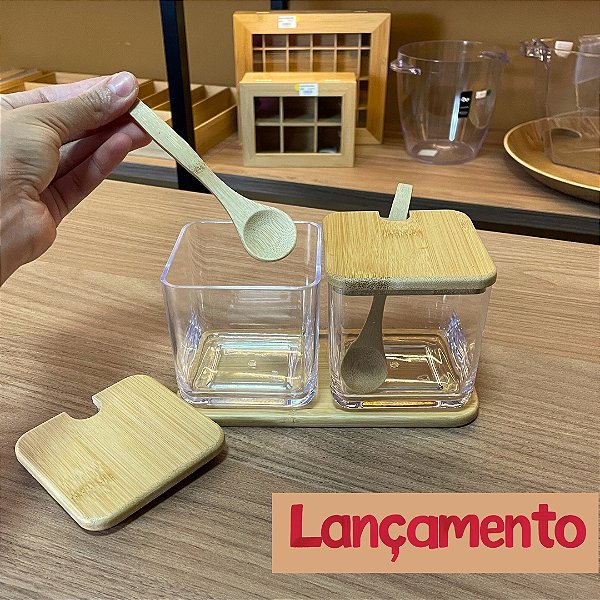 Porta Condimentos Duplo - Linha Brisa