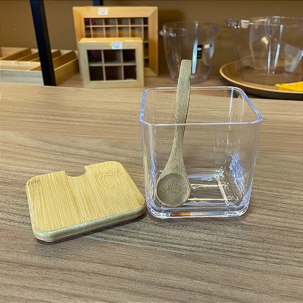 Porta Condimentos com Colher - Linha Brisa