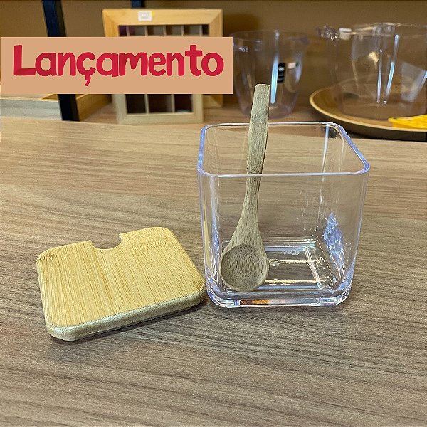 Porta Condimentos com Colher - Linha Brisa