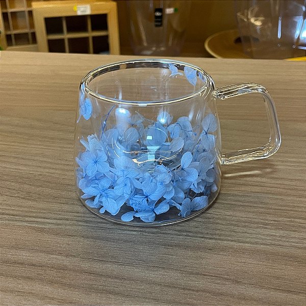 Caneca Flores Secas - 200ml - Blue