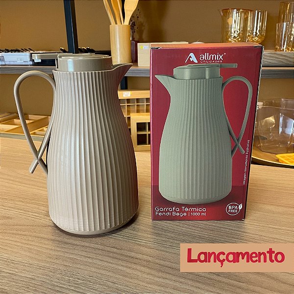 Garrafa Térmica Fendi - 1000ml - Bege