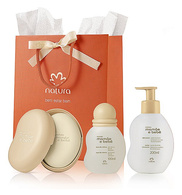 Kit Presente Flor de Laranjeira Mamãe e Bebê Natura